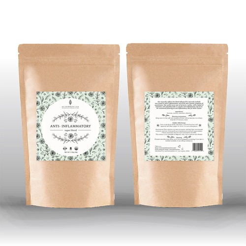 Packaging design tea label