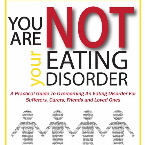 Design an inspiring book cover for an eating disorder recovery guide