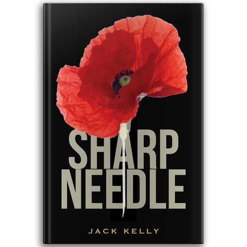 Dramatic book cover proposal for a "recovering from heroin" memoir