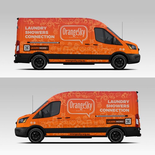 OrangeSky Van wrap Design