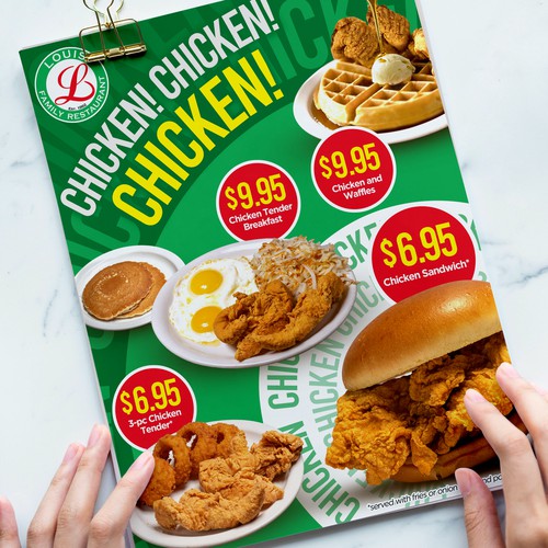 Menu for Chicken Restaurant