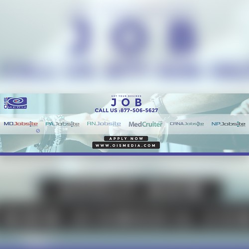 Professional Web Header & Banner Design for OIS Media Recruitment