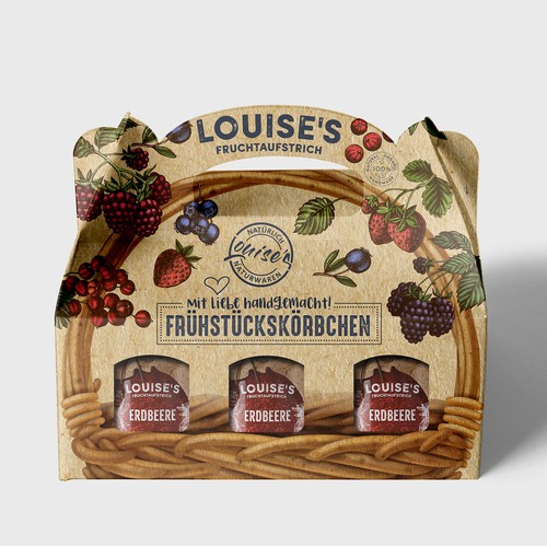 "Breakfast Basket" Jam Packaging Design