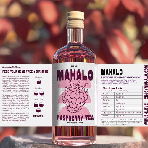 Packaging design for a non alcoholic drink