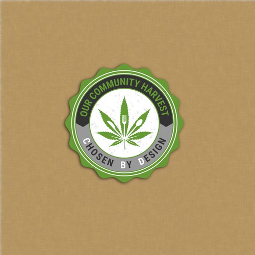 Design a hip and professional sticker design for cannabis company.