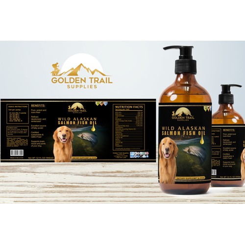 Label for natural supplements for dogs