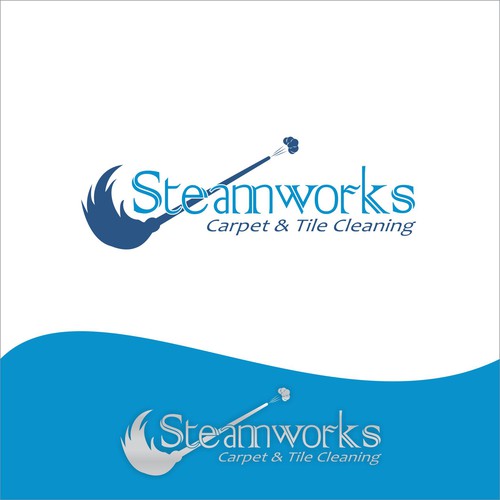 Bold design for Steam Work cleaning Services