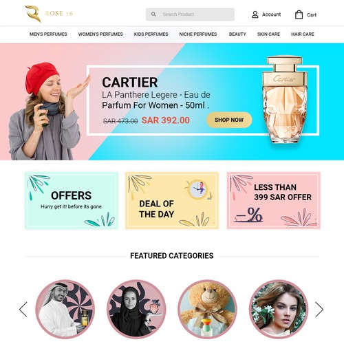 Ecommerce Home Page Design