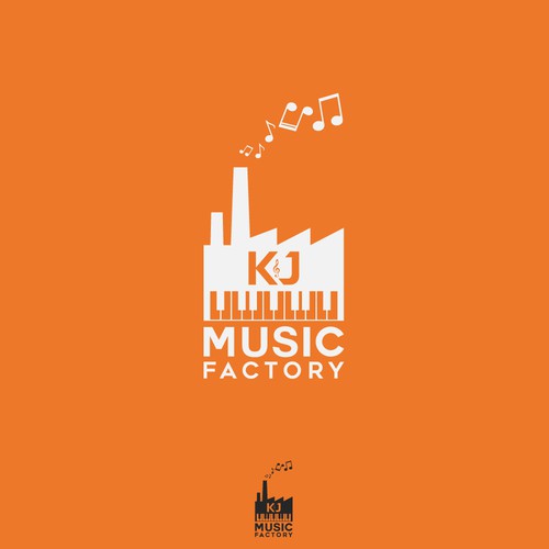 music factory logo design