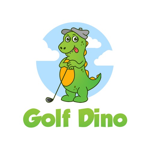 Golf Dino Logo Concept