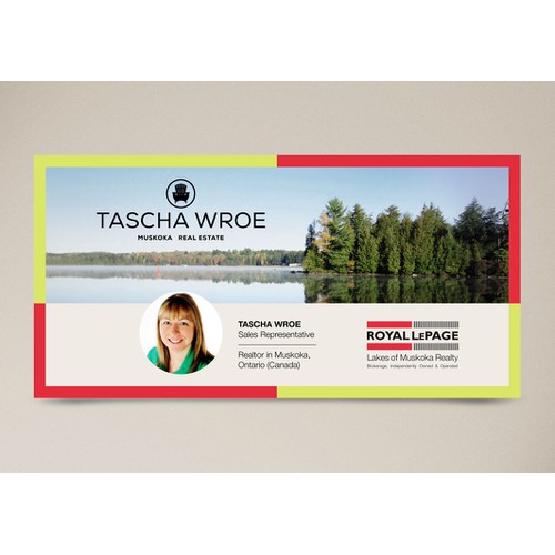 Postcard design for Muskoka Ontario Realtor