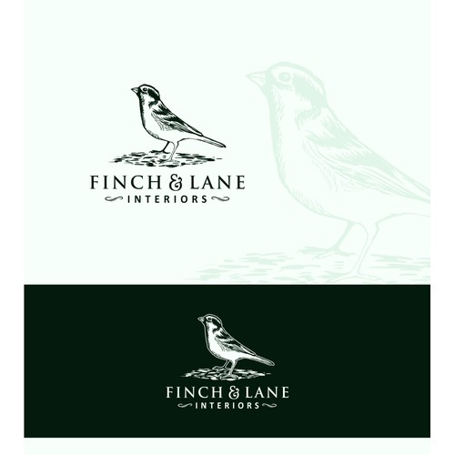 luxurious, classic, and bold design concept for home furnishing logo