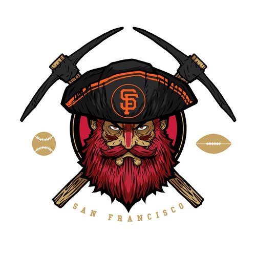 Mashup Logo design for San Francisco Giants/49ers