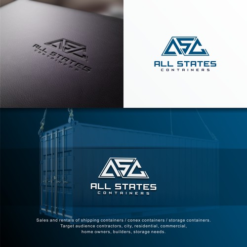 Trending logo for sales/rentals/modification of shipping containers.