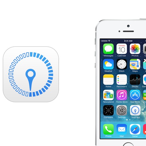 Create IOS 7 Icon for a Distance Calculation App