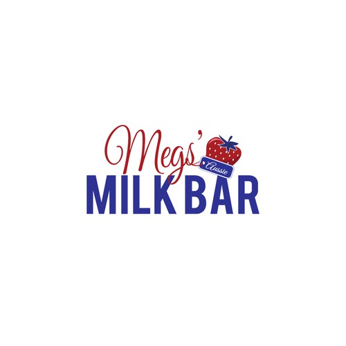 Create this logo for new aussie themed milk bar and other future branding.