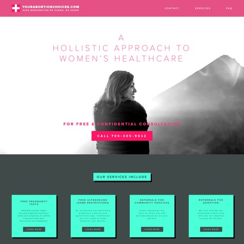 Web design concept for Clinic