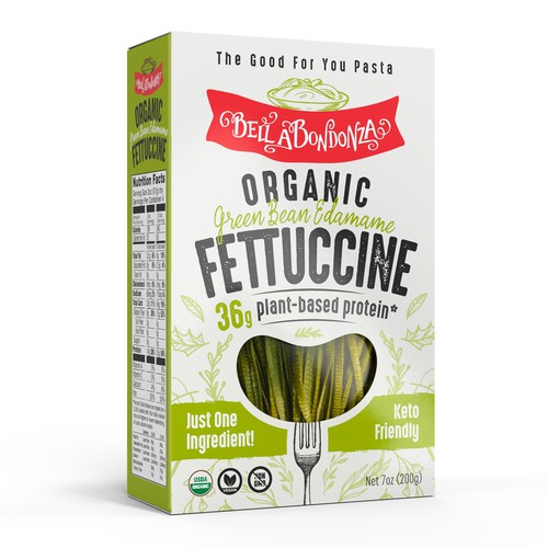Packaging Design for Organic Fettuccine