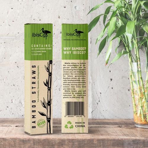 Bamboo Straws Packaging