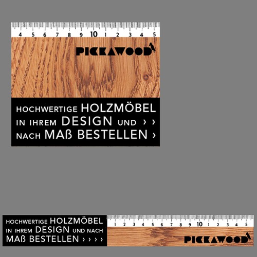 Möbel nach Maß - Banner (Displayanzeigen) für hochwertige Massivholzmöbel