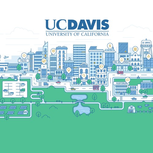 Illustration for major California university