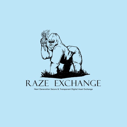 Digital asset exchange animal logo design