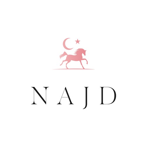 A high-end Arabian horse logo