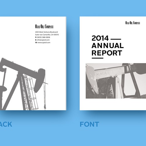 Annual Report cover for classic Californian oil company