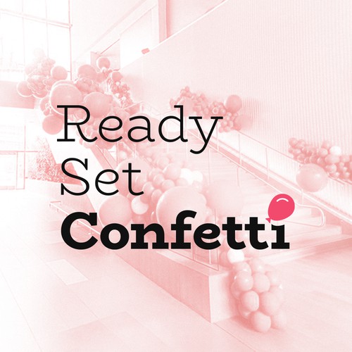 Ready Set Confetti Logo Design