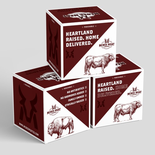 McBee Meat Company Shipping Box Design