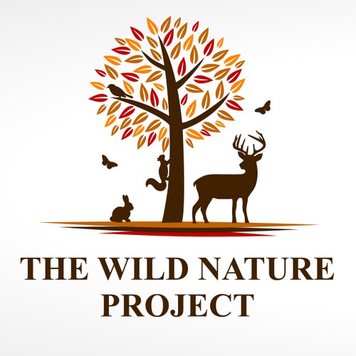 logo for wilderness survival, nature, and tracking school