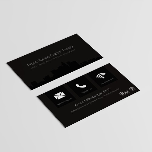 business card for investment professionals