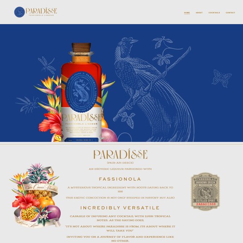 Website - Liqueur Brand