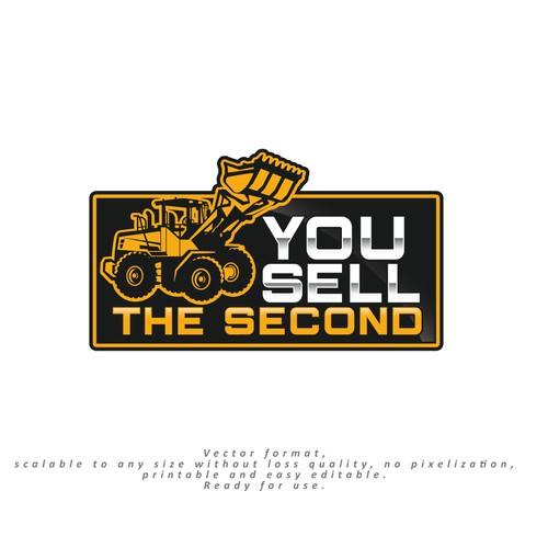 Minimalistic logo for cat-heavy-equipment-dealer