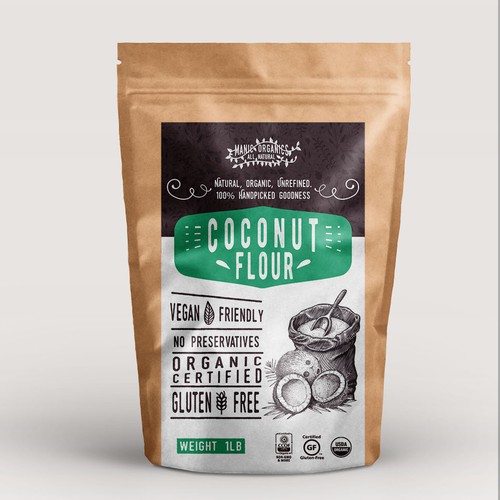 label coconut flour