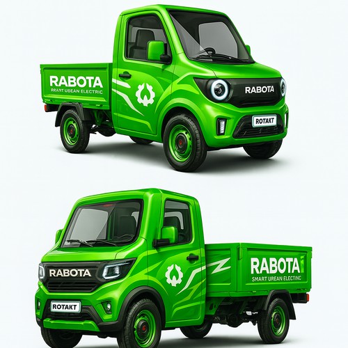 Electric truck Wrap design