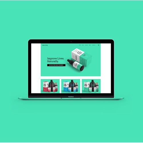 Ecommerce website for CBD company