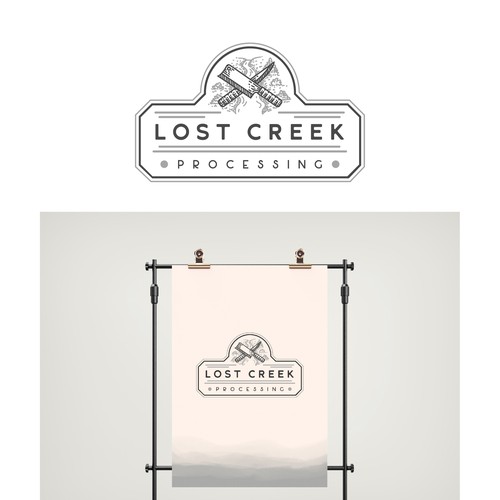 Logo concept for Lost Creek Processing