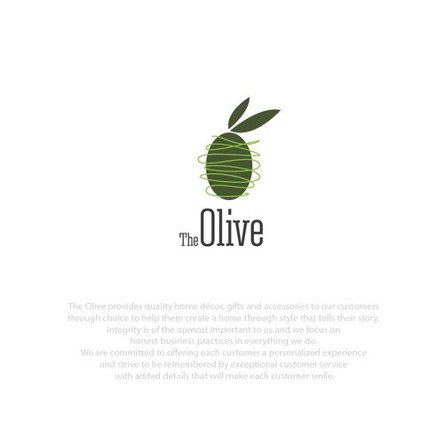 logo design for the olive home furnishing