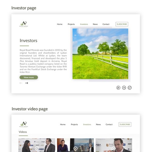 Website design