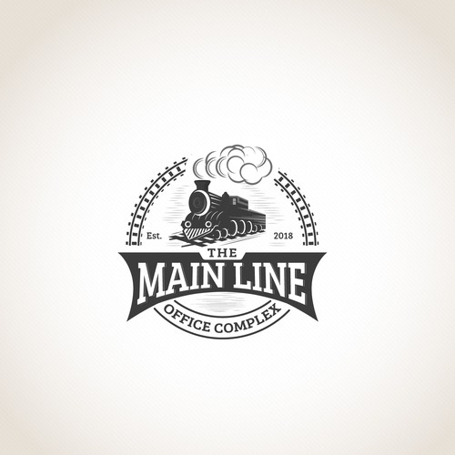 Create a bold classic logo for The Main Line Office Complex