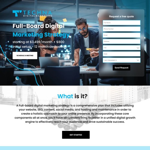 Landing Page Design