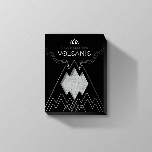 Volcanic Ash Scrub Bar Packaging