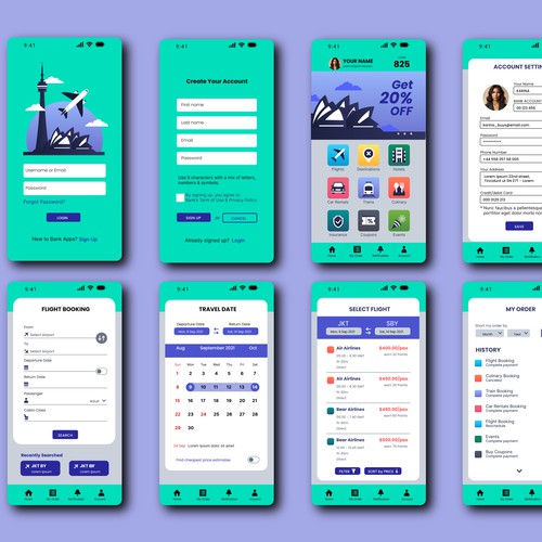 Flight Booking App Design