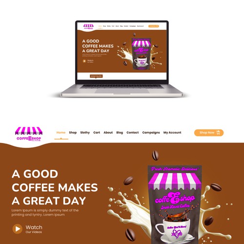 Cozy Coffee Website Design