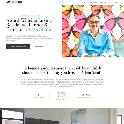 Website Migration & Editorial Redesign for a Luxury Interior Design Studio