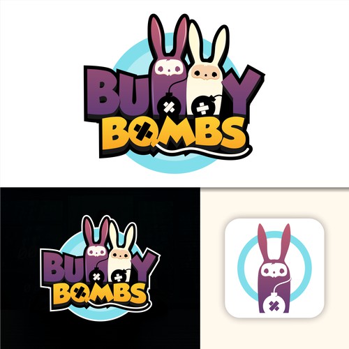 BUNNY BOMBS Game Logo Design