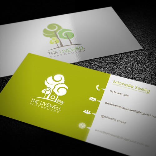 The Livewell Playground needs a new logo and business card