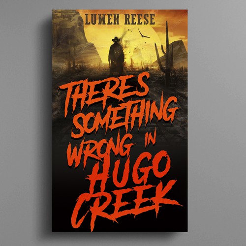Simple Horror Western Book Cover with Dynamic Font