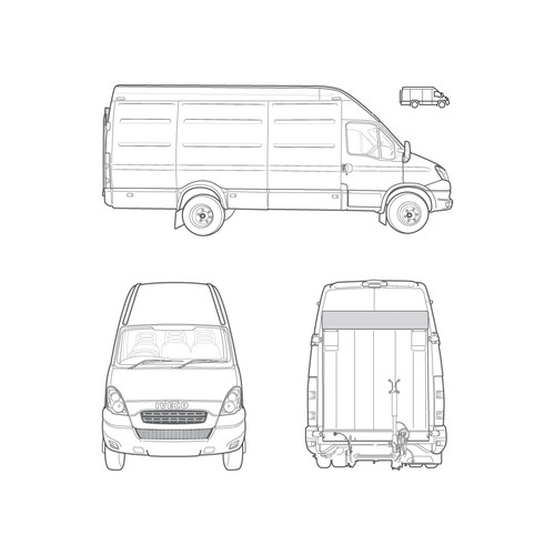 Vehicle Illustration + Icon counterpart